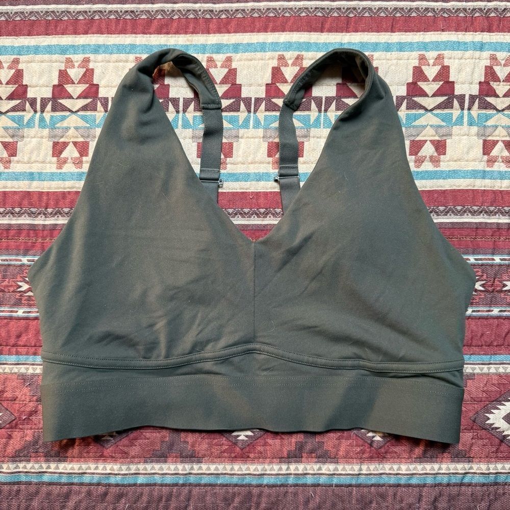 Fabletics Women's Dark Green sports bra size large